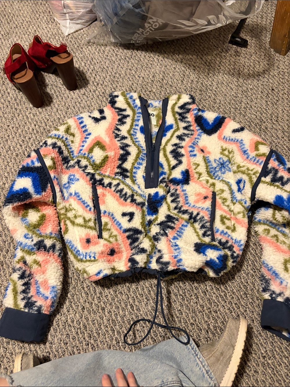 Multi Color Fuzzy Sweater